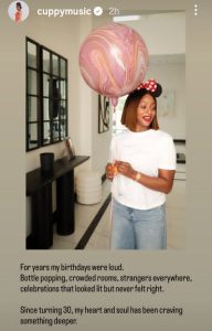As I step into this new age, I âm choosing intention over noise – DJ Cuppy reflects on her life, growth and past birthday celebrations