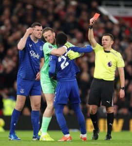 Everton vs Man United: Idrissa Gueye breaks his silence following red card