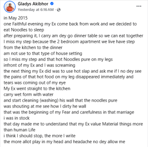 I received the beating of my life because I nursed his injured elder brother – Nigerian woman opens up about domestic abuse she faced in her marriage