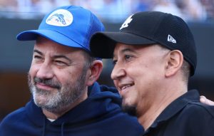 Jimmy Kimmel pays tearful tribute to late bandleader Cleto Escobedo III