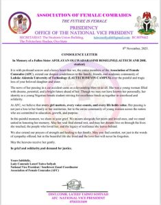 LAUTECH suspends academic activities after hit-and-run driver k!lled 200-level student