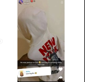 Liam bonds with Priscilla Ojo’s baby, Rakeem