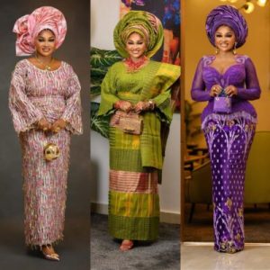 Mercy Aigbe Served Four Gorgeous Looks for Her Mum’s Celebration of Life