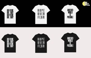 Music Declares Emergency launch new ‘Hope Over Fear’ t-shirt campaign with IDLES, Yard Act, Enter Shikari, Maisie Peters, jasmine 4.t and Music Venue Trust