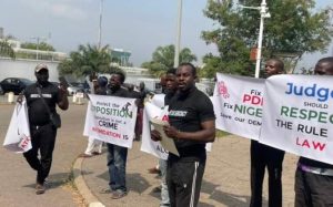 PDP members protest against One-party state