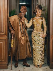 Simi Sanya & Femi Dapson’s Introduction Was Shades of Brown, Gold and Love