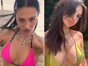 Stars In Pink And Green Swimsuits — Who’d You Rather?!