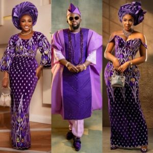 The Purple Asoebi Slayed! See the Stunning Looks from Mercy Aigbe’s Party