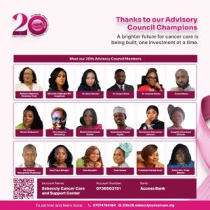 Two Decades Strong: Sebeccly Cancer Care Introduces Its New Advisory Council