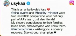âStay Strongâ âBoxing champion, Oleksandr Usyk sends message to Anthony Joshua after car crash incident