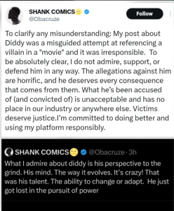 âMy post about Diddy was irresponsibleâ â Skitmaker Shank clears the air after old tweet resurfaces