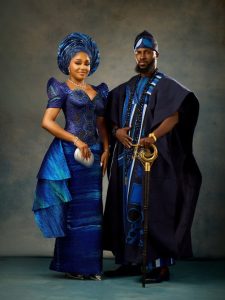 Akin Faminu & Kiky Festus Begin Their Journey With a Blue-Hued Introduction Ceremony