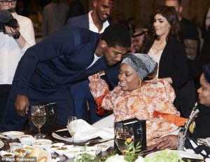 Anthony Joshua’s mum rushes to his bedside