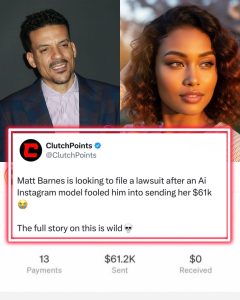 Former NBA player Matt Barnes addresses rumor that AI Instagram Model scammed him out of $61K (video)