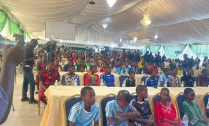 Governor Bago receives 100 rescued Niger schoolchildren