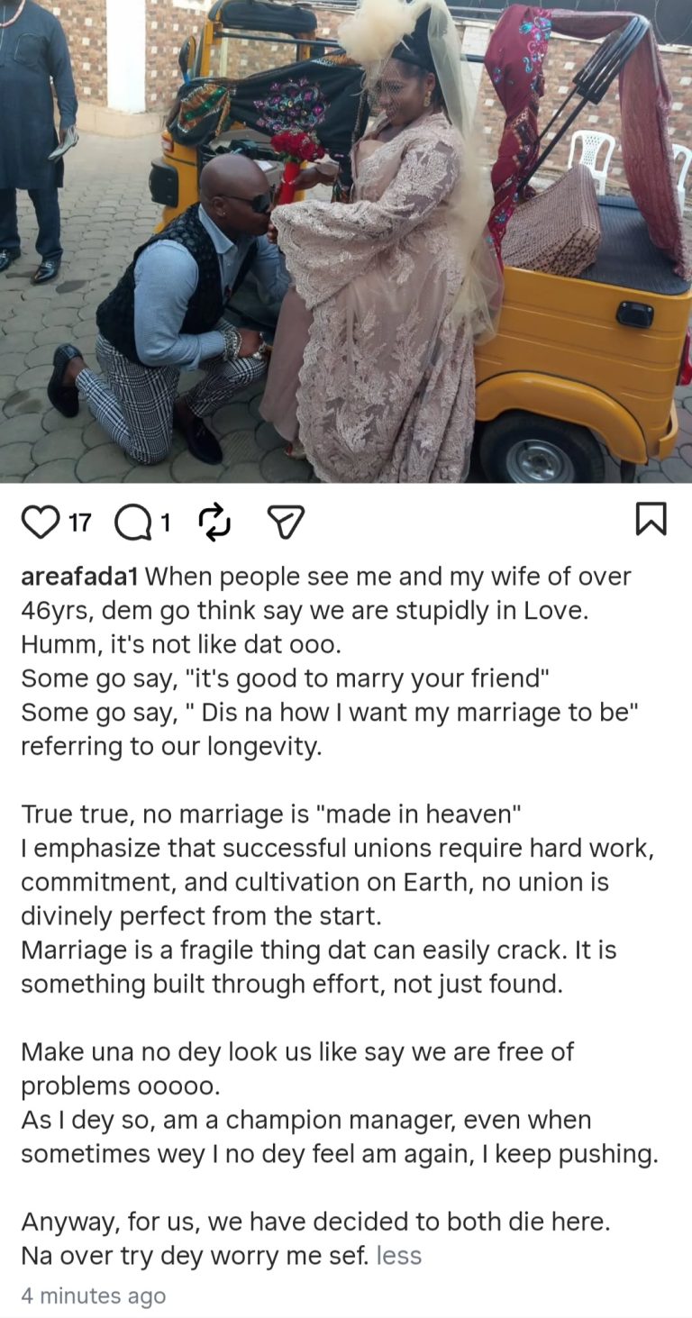 I am a champion manager,Â  Charley Boy reveals secret of his 46-year marriage