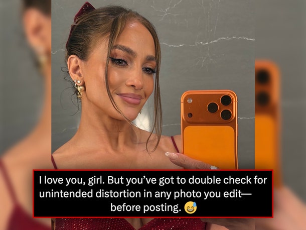 Jennifer Lopez Accused of Photoshop in Bodacious Holiday Dress