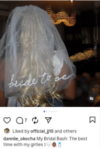 JJ Okocha’s daughter Daniella flaunts her engagement ring as she shares more photos from pre-wedding events