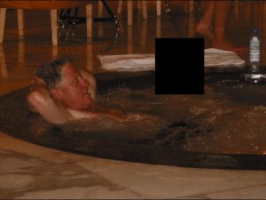 New Epstein Files Pic Shows Bill Clinton Relaxing in a Hot Tub