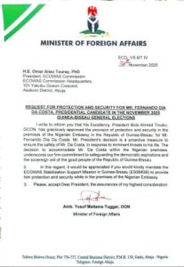 Nigeria grants asylum to Guinea-Bissau opposition candidate