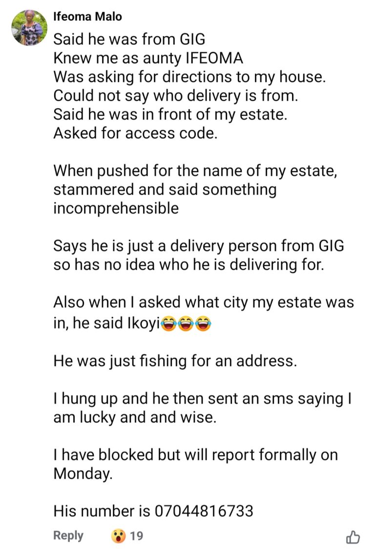 Nigerian lawyer shares encounter with kidnapper who disguised as dispatch rider to try to get her location