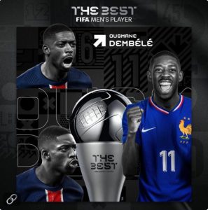 Ousmane Dembélé wins FIFA Best men’s player