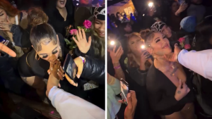 Rapper HoodTrophy Bino Gets His Toes Sucked While Performing