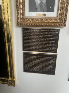 "Sleepy Joe was, by far, the worst President in American history" Trump insults Joe Biden and Barack Obama as he adds plaque beneath images of past president in White House