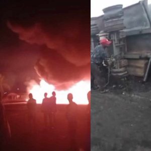 Two k!lled as Diesel tanker explodes on Badagry Expressway