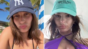 Hailey Bieber vs. Emily Ratajkowski Who’d you Rather?! Caps ‘N ‘Kinis