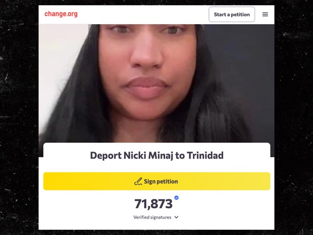 Petition to deport rapper Nicki Minaj to Trinidad reaches 70,000+ signatures