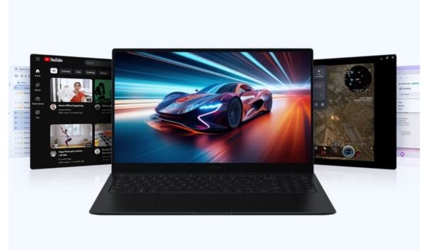 The Galaxy Chromebook Plus is incredibly lightweight and powered by Google AI